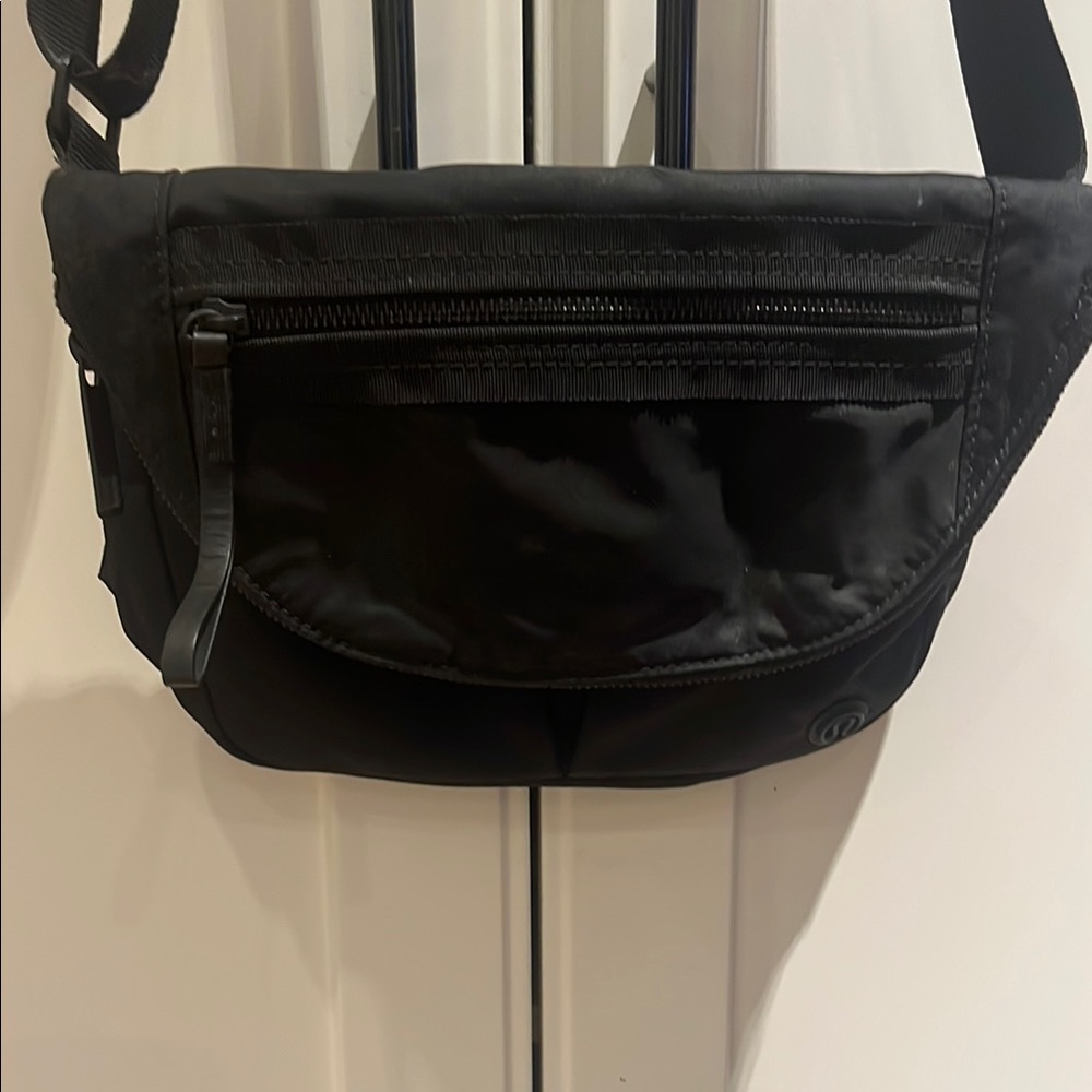 Black Lulu Lemon Crossbody Bag